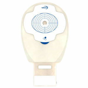 Aurum Plus Drainable - worek stomijny jednoczęściowy z miodem Manuka - worek duży, otwarty, przezroczysty, płytka płaska z miodem Manuka