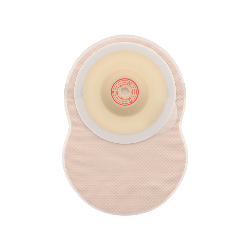 Esteem  Flex Convex worek jednoczęściowy zamknięty z filtrem z okienkiem podgladu z otworem do docinania 20 – 25/30 mm beżowy